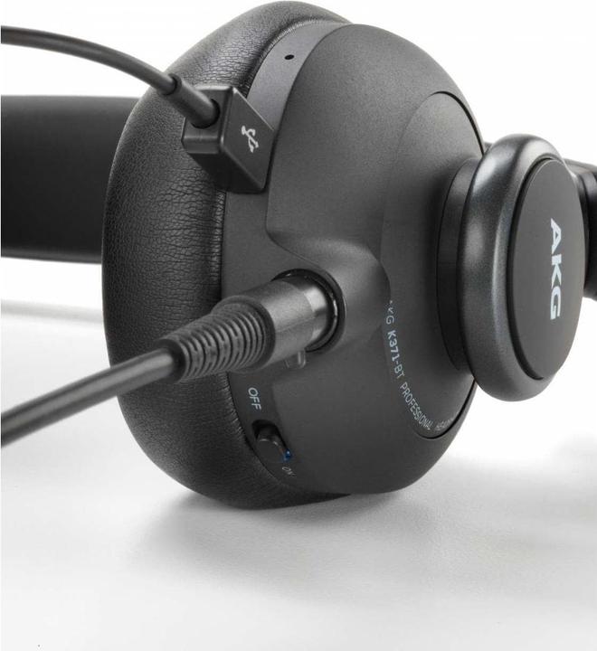 Produktbild AKG Geschlossener Typ, der das gesamte Ohr abdeckt. Kabelloser Kopfhörer K371 BT (keine Geräuschunterdrückung, 40 h, Kabellos)