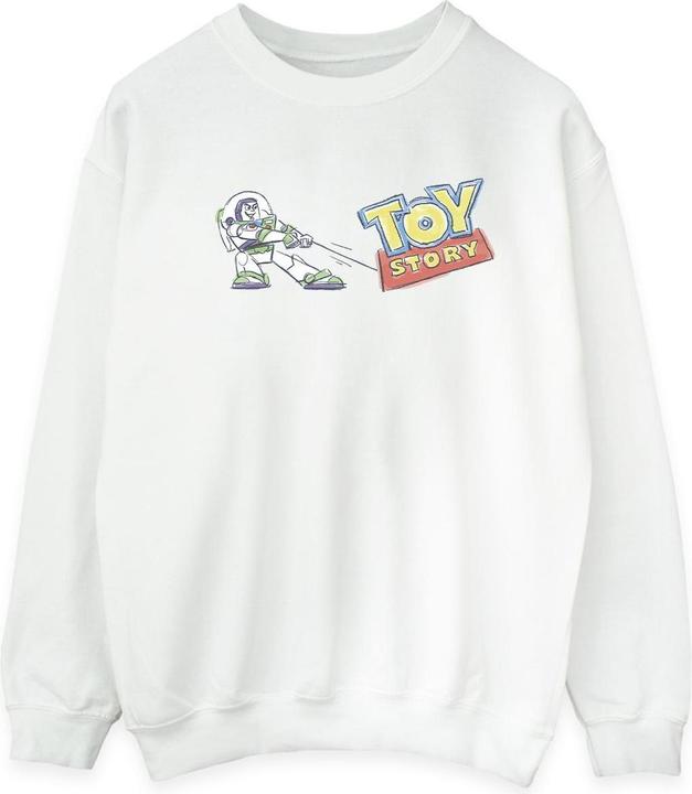 Disney Toy Story Buzz Pulling Logo Sweatshirt (S)