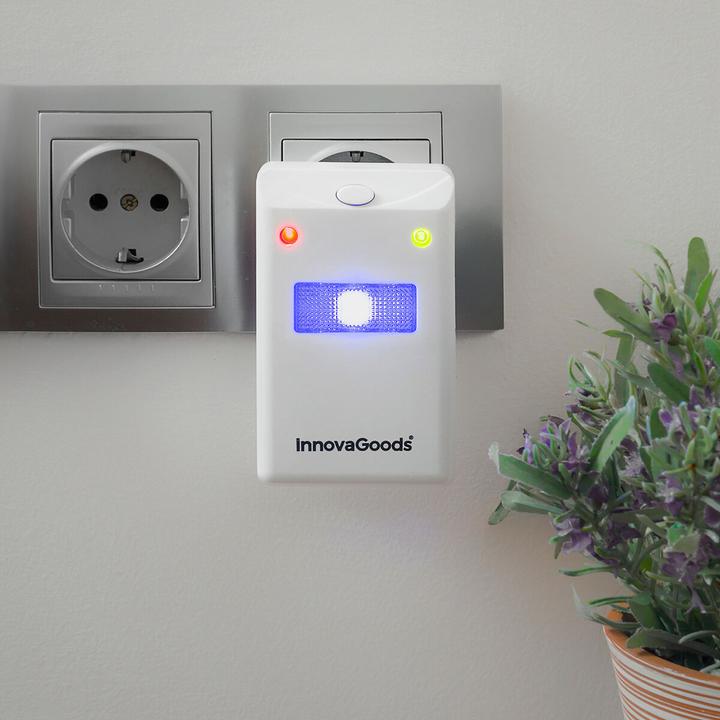Image du produit InnovaGoods Repousseur de parasites à ultrasons avec lumière LED Killekt Duo 2 pièces