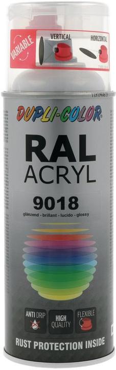 Image du produit Dupli-Color Peinture acrylique brillant RAL 9018 blanc papyrus (Papyrus blanc, 0.40 l)