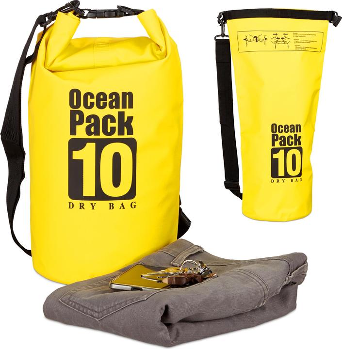 Image du produit Relaxdays Sac étanche Ocean Pack 10 litres (10 l)