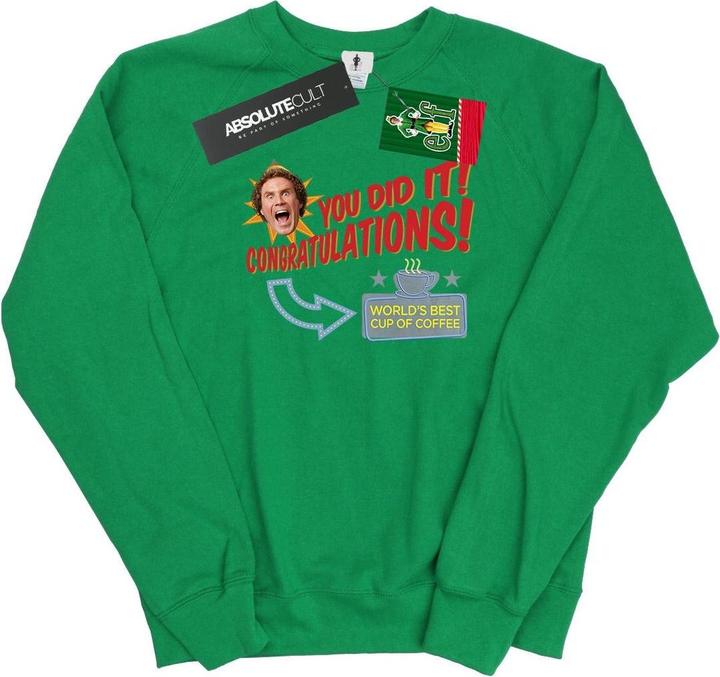 Elf World's Best Coffee Sweatshirt (XXL)