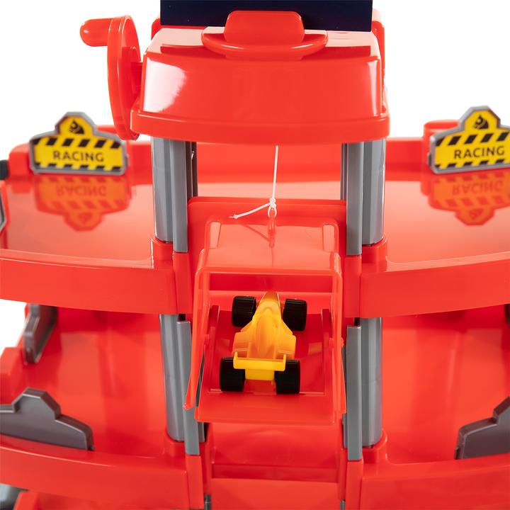 Actual product image Polesie Cavallino Racing Red multi-storey car park with 4 floors and
