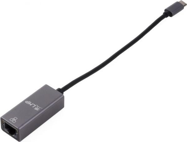 Image du produit LMP Adaptateur USB-C vers Gigabit Ethernet, gris (USB-C, RJ45 (1x))