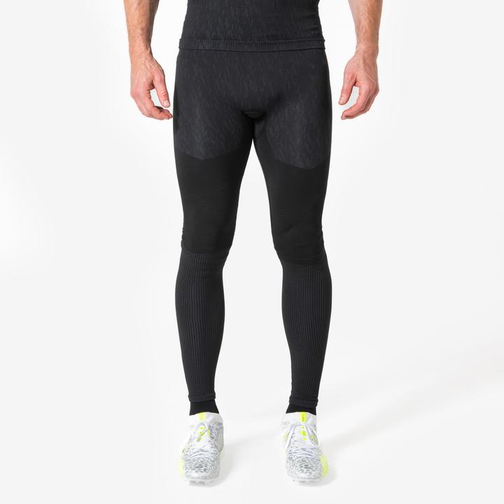 Immagine prodotto Kipsta Calzamaglia funzionale da calcio per donna/uomo - Keepdry nero (XS)