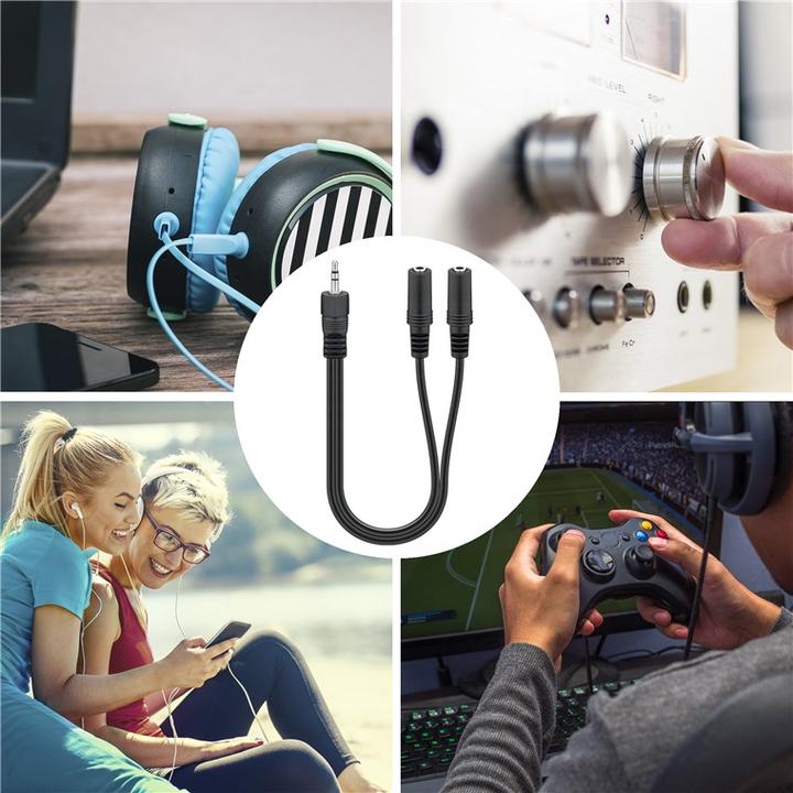Actual product image gb 3.5 mm Audio Adapter (Audio Splitter)