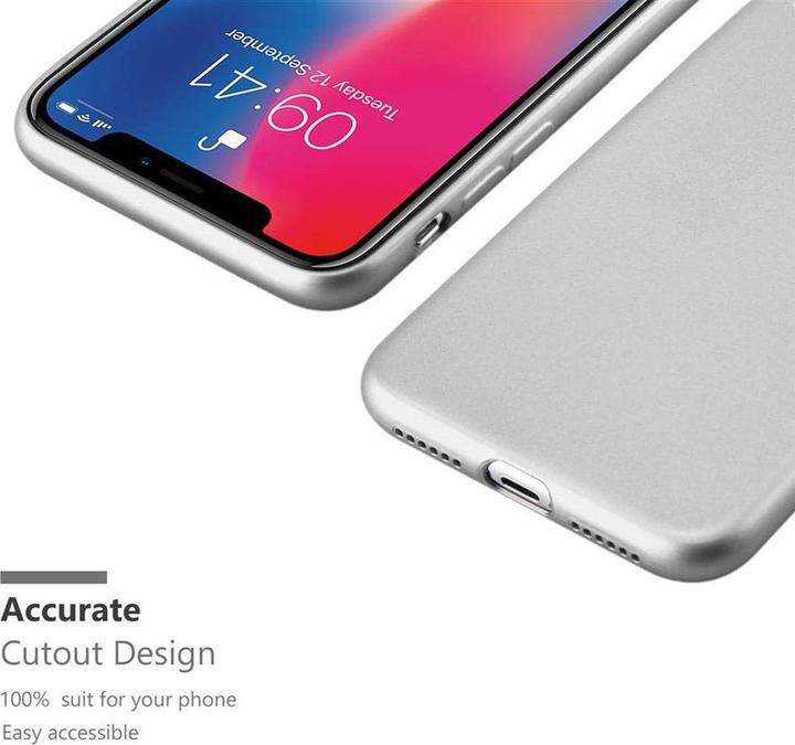 Image du produit Cadorabo Couverture métallique mate TPU (Apple iPhone X)