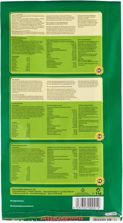 Produktbild Markus Mühle Naturnah Trockenfutter kaltgepresst mit Huhn (Senior, 1 Stk., 5000 g)