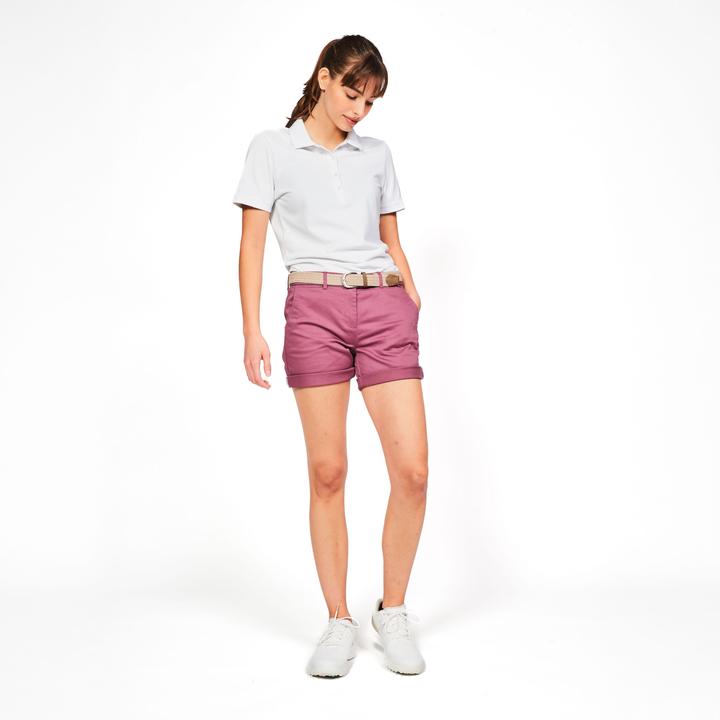 Image du produit Inesis Short chino golf en coton femme, MW500 violet grisé (36)