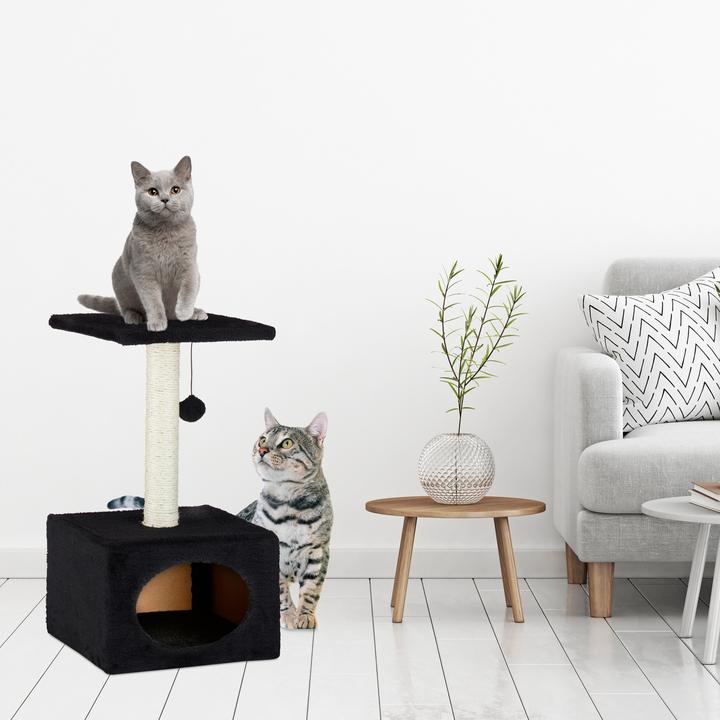 Immagine prodotto Relaxdays Albero tiragraffi per gatti (56 cm, Nero)