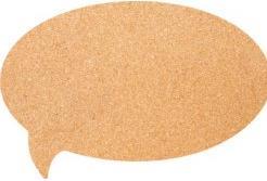 Actual product image Securit Cork board SILHOUETTE "Speech bubble" (Bulletin board)