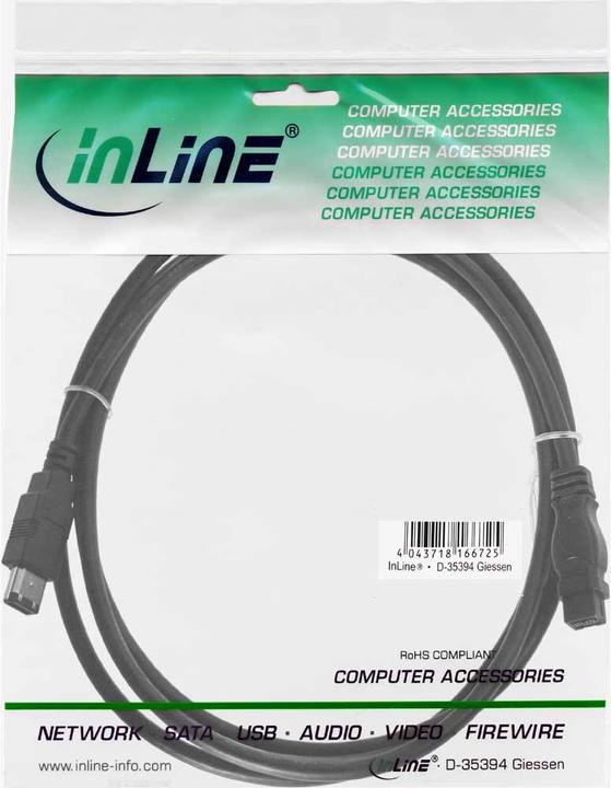 Image du produit InLine 6pol – 9pol (3 m, FireWire)