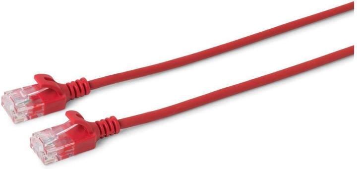 Actual product image MicroConnect U/UTP CAT6A Slim 10M Red (U/UTP, CAT6a, 10 m)