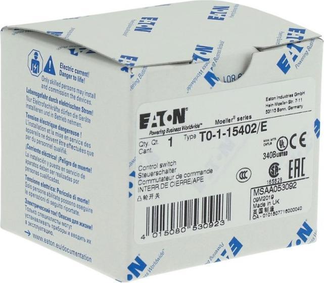 Image du produit Eaton Electric GmbH Interrupteur de commande T0-1-15402/E