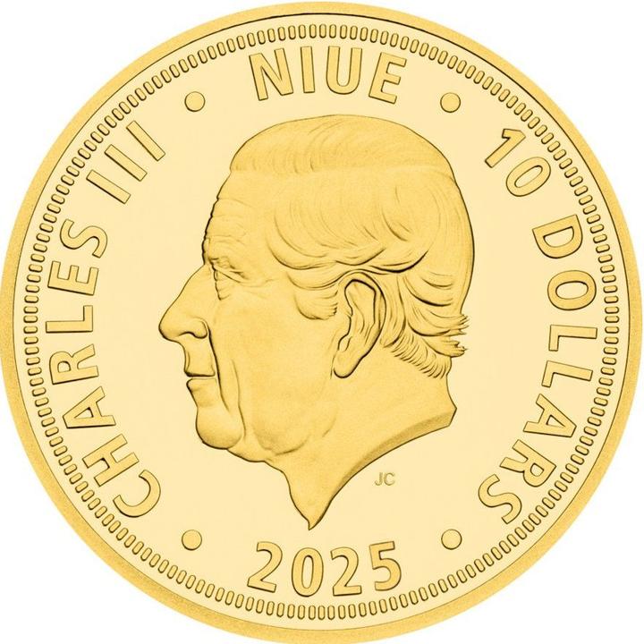 Actual product image Czech Mint Gold Tschechischer Löwe 1/4 oz - PP - 2025 (inkl. Etui und COA) (999.90, 2025)