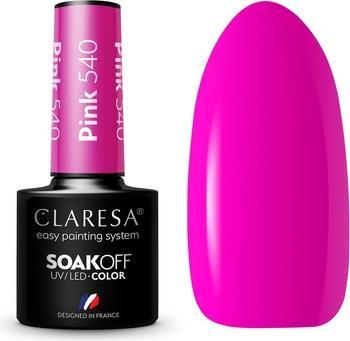 Claresa Soak Off Uv/Led Pink Gel Polish 540 5G (Pink, UV-Gel Lack)
