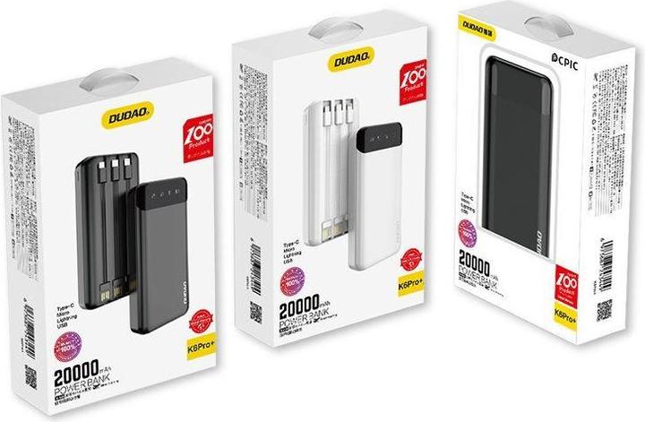 Produktbild Dudao Capacious Charger (20000 mAh, 10 W, 10 Wh)