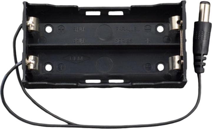 Produktbild DFRobot 2x18650 Batteriehalter mit 5.5mm DC Jack