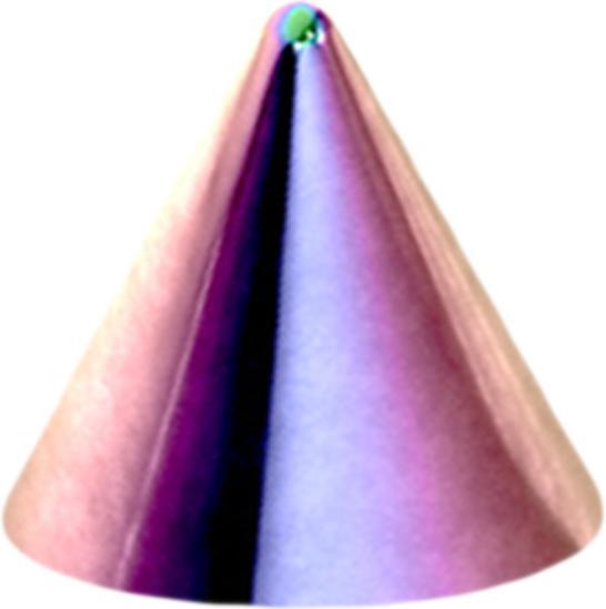 Produktbild Star Piercing Micro Cone farbig (ohne Messing, Titan G23)