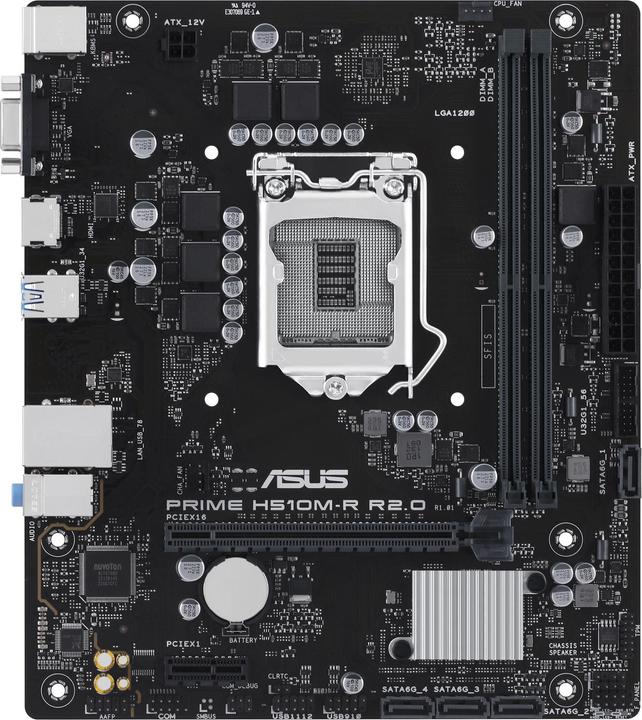 Actual product image ASUS PRIME H510M-R R2.0-SI (LGA 1200, Intel H510, mATX)