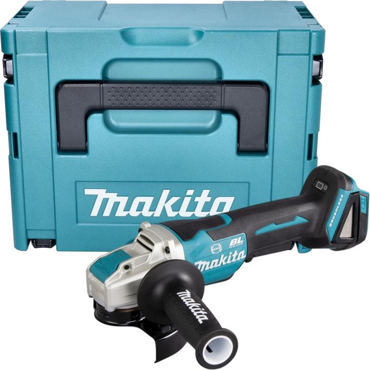 Produktbild Makita DGA 520 ZJX1 Akku Winkelschleifer 18 V 125 mm X-LOCK Brushless + Makpac - ohne Akku, ohne (125 mm)