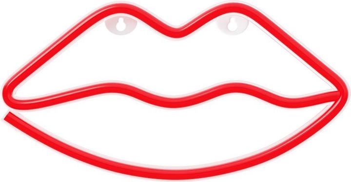 Produktbild Forever Light Neon LED Licht LIPS rot Fledermaus + USB FLNEO8 (2 cm)