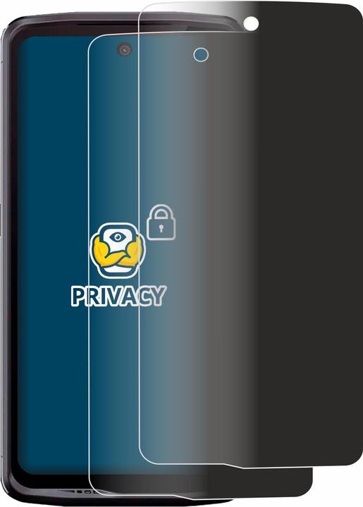 Actual product image BROTECT Anti-spy privacy film Blue light protection film (2 Piece, Crosscall Stellar X5)