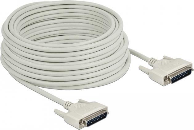 Actual product image Delock Serial cable D-Sub 25 male to male 20 m (20 m, Parallel (printer))