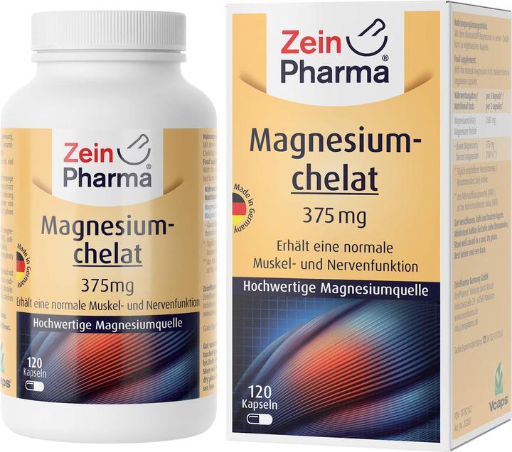 Actual product image Zein Pharma Magnesium chelate (120 Piece, Capsules, 120 g)