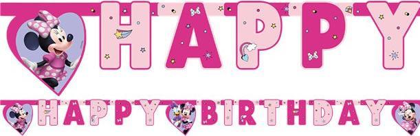 Image du produit Qualatex Guirlande d'anniversaire Minnie Mouse