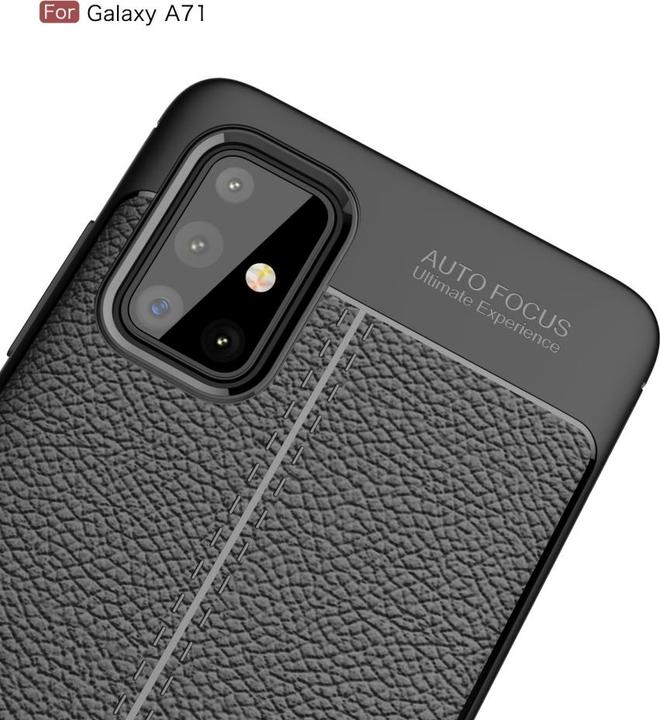 Produktbild Screenguard Samsung Galaxy A71 Hülle Leather Design TPU Cover (Samsung Galaxy A71)