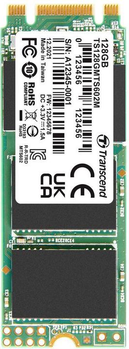 Produktbild Transcend SSD 128GB M.2 MTS602M (M.2 2260) MLC, SATA3 (128 GB, M.2 2260)