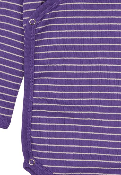 Actual product image loud + proud Wrap-around bodysuit Derby Rib (74, 80)