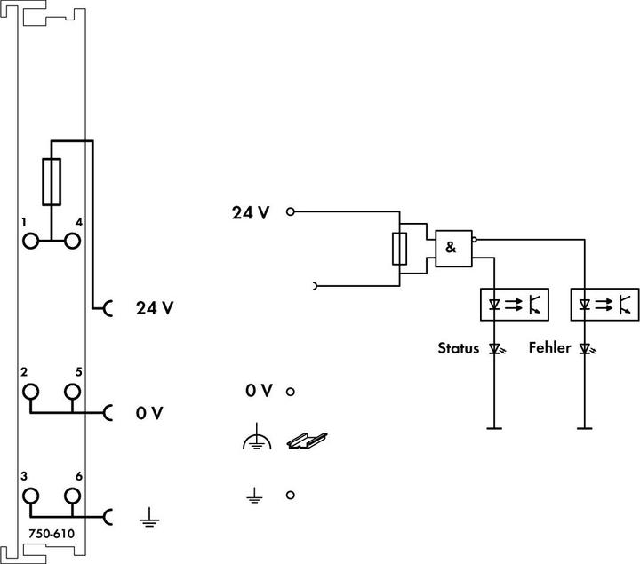 Image du produit Wago Module d'alimentation avec diagnostic de fusible 24Vdc