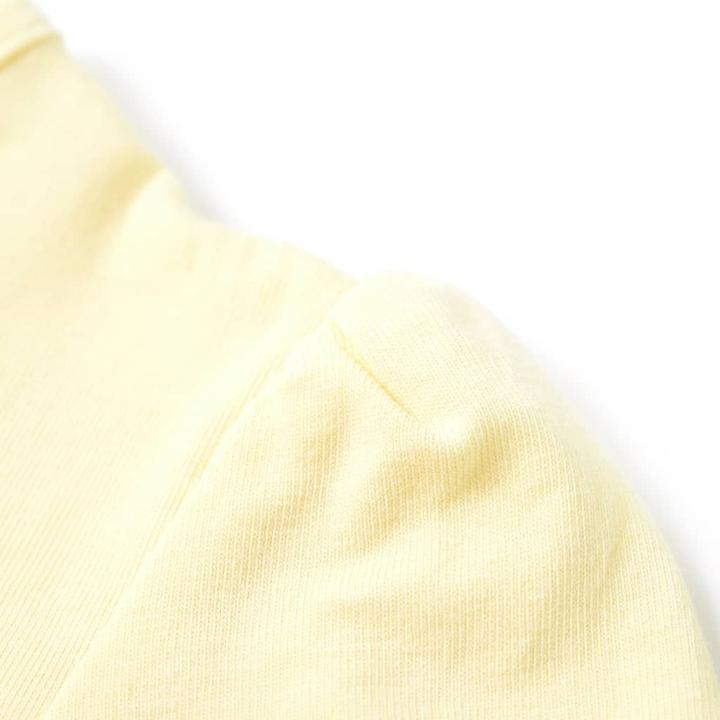 Immagine prodotto VidaXL Maglietta da bambino giallo pallido 140,Materiale: 95 % cotone. 5 (140)