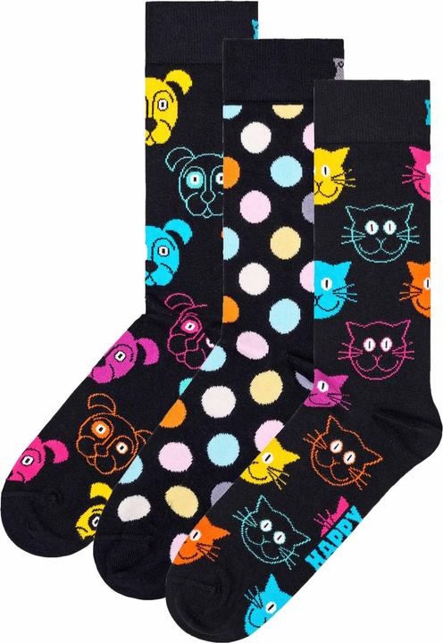 Immagine prodotto Happy Socks Confezione da 3 calzini classici per cani (confezione da 3, 41 - 46)