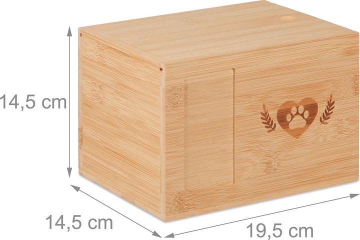 Immagine prodotto Relaxdays Urna per animali domestici (19,5 x 14,5 x 14,5 cm, 3 l)
