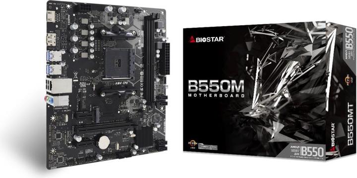 Actual product image Biostar B550MT (B550,AM5,mATX,DDR5) (AM4, AMD B550, mATX)