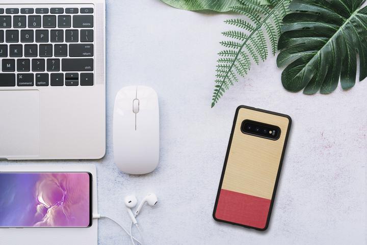 Produktbild Man.Wand &WOOD SmartPhone case Galaxy S10 miss match juodas (Samsung Galaxy S10+)
