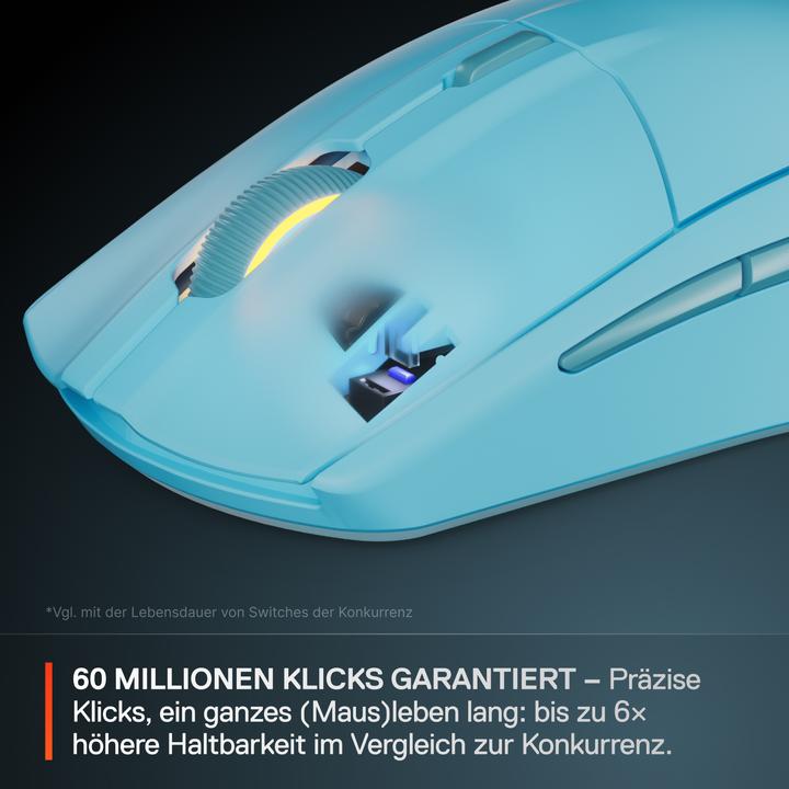 Actual product image SteelSeries Rival 3 WL Gen 2 - Aqua (Wireless)