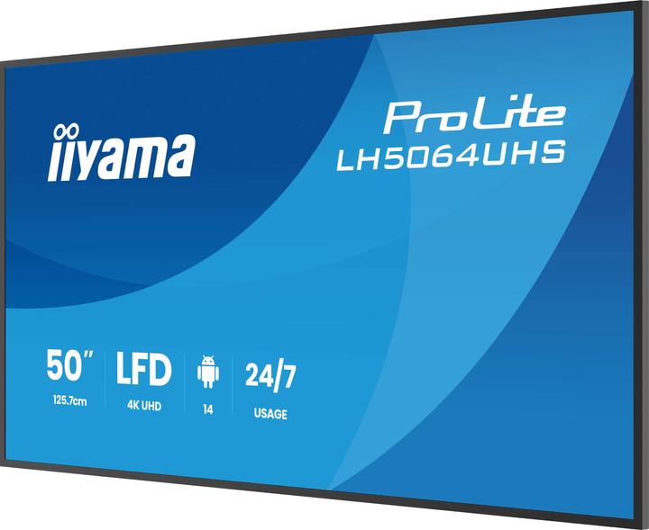 Actual product image iiyama 139.0cm(55") LH5564UHS-B1AG 16:9 2xHDMI+USB-C (Speditionsversand) (3840 x 2160 Pixels, 55")