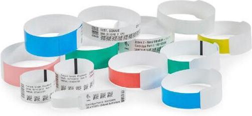 Zebra Z-Band Direct Rot, Weiss Krankenhaus-Armband