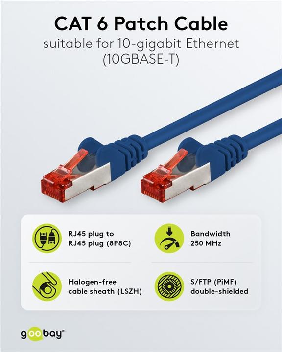 Produktbild Goobay Netzwerkkabel (S/FTP, CAT6, 50 m)