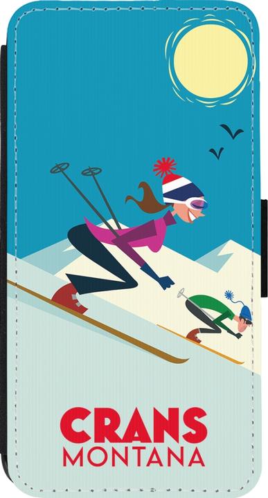 Produktbild PhoneLook Hülle Wallet schwarz Crans-Montana Ski Downhill (Apple iPhone 13 Pro)