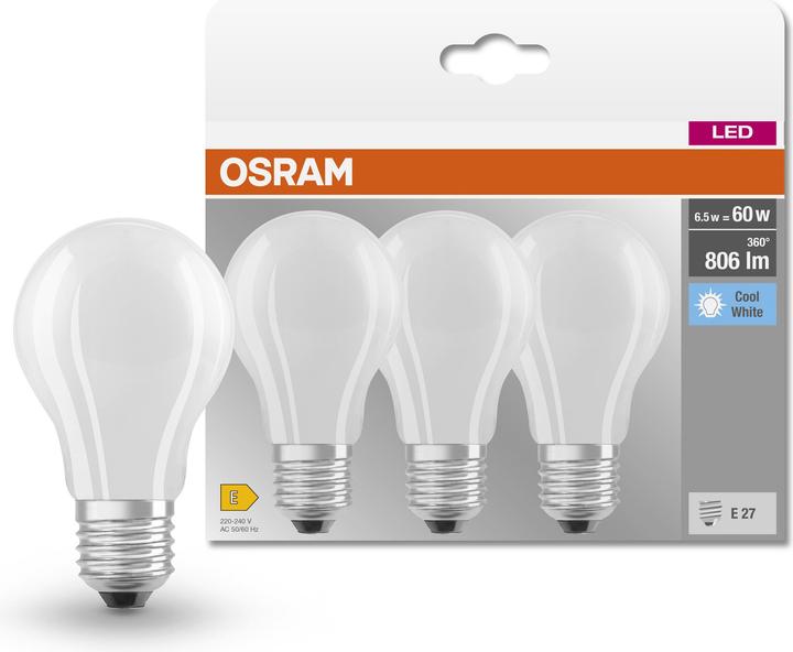 Produktbild Osram Led Base Classic A (E27, 6.50 W, 806 lm, 1 x, E)