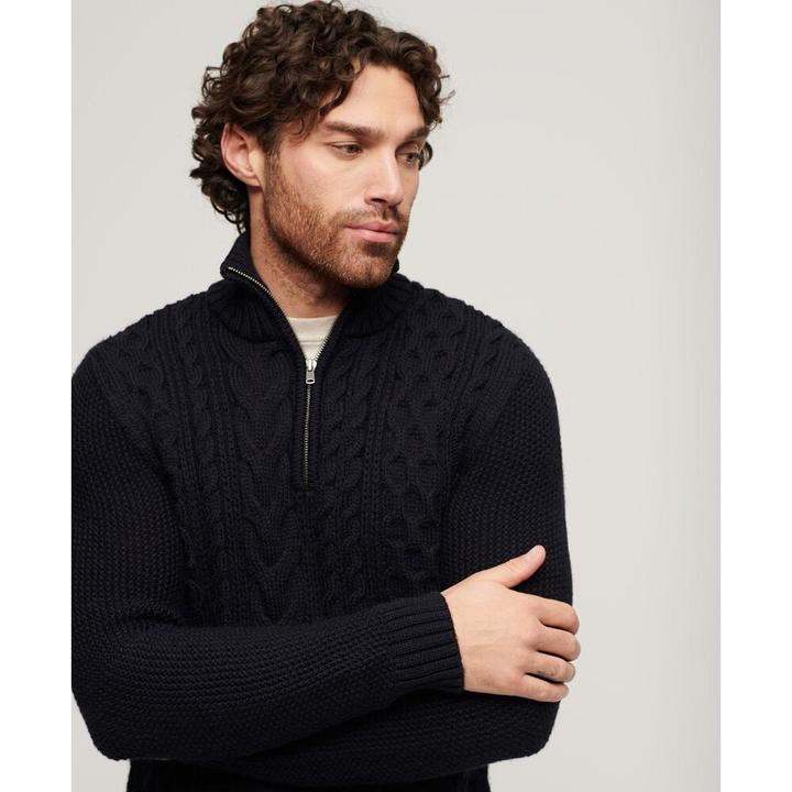 Immagine prodotto Superdry maglia con mezza zip uperdry jacob cable (S)