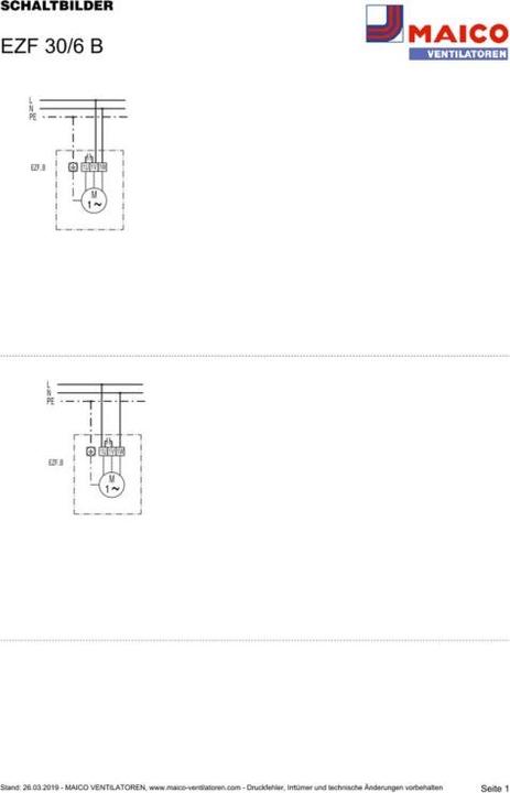 Immagine prodotto Maico MAI EZF30/6B Ventilatore assiale da parete INenn0.3A IMax0.33A