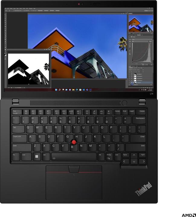 Actual product image Lenovo ThinkPad L14 G4 (14", AMD Ryzen 7 7730U, 16 GB, 512 GB, DE)