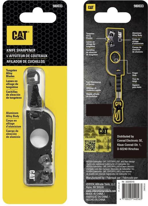Actual product image Cat 980033 Knife sharpener black