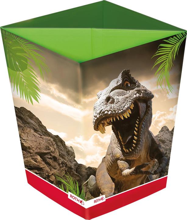 Actual product image Roth Tyrannosaurus wastepaper bin, 10 litres, angular, 2 separate compartments (10 l)